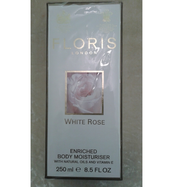 WHITE ROSE ENRICHED BODY MOISTURISER 250 ML - FLORIS LONDON | Rita Profumi