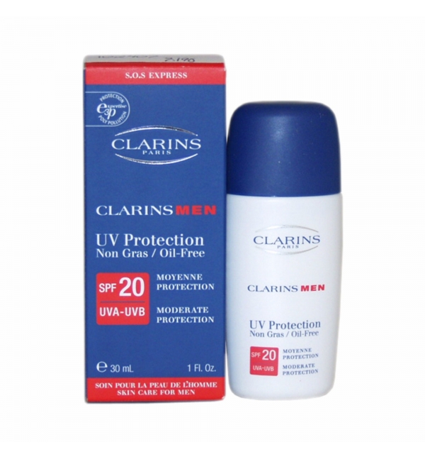 CLARINS MEN UV PROTECTION SPF 20 OIL FREE 30 ML - CLARINS | Rita Profumi